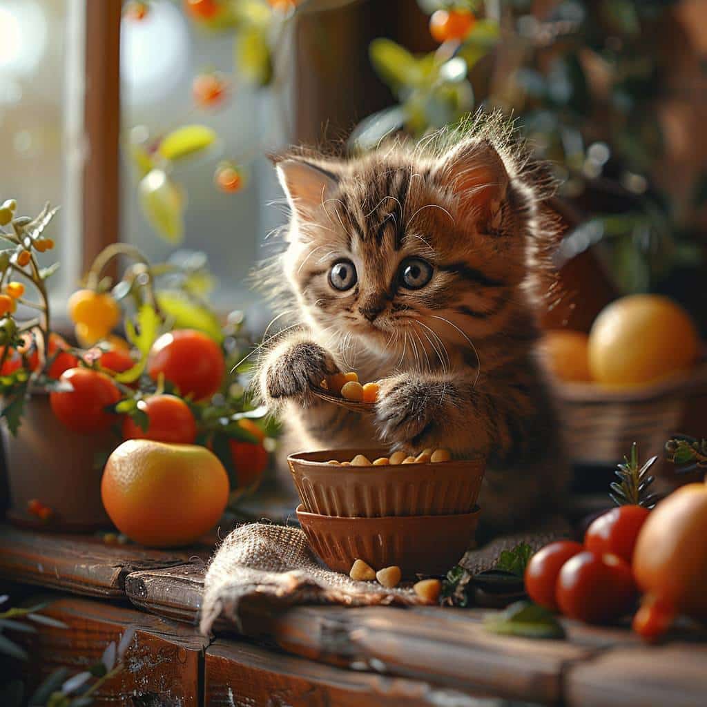 Alimentation chaton : Guide étape par étape pour un développement optimal