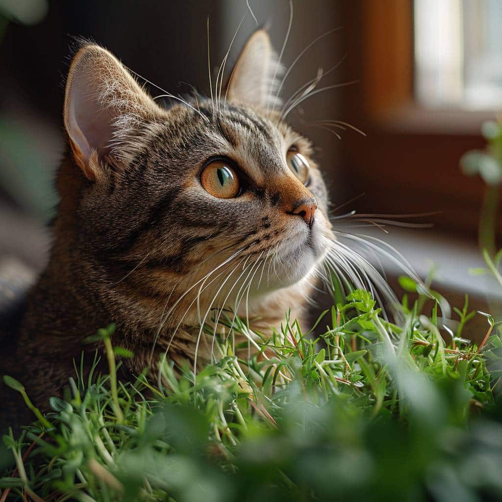 Herbe à chat : Bienfaits et meilleures variétés pour votre félin d’intérieur